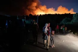 Fire is latest crisis to befall Greek refugee camp residents