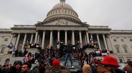 Video thumbnail: PBS NewsHour FBI director sounds the alarm on domestic terrorism threat