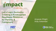 Let’s Learn Kentucky: Kindergarten Readiness Resources