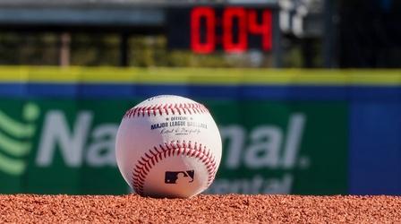 Video thumbnail: PBS NewsHour Baseball's new pitch clock speeds up the game