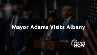 Mayor Eric Adams Visits Albany