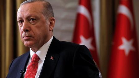 Video thumbnail: PBS NewsHour Erdogan: 'Sad' to see U.S. working with Kurdish forces