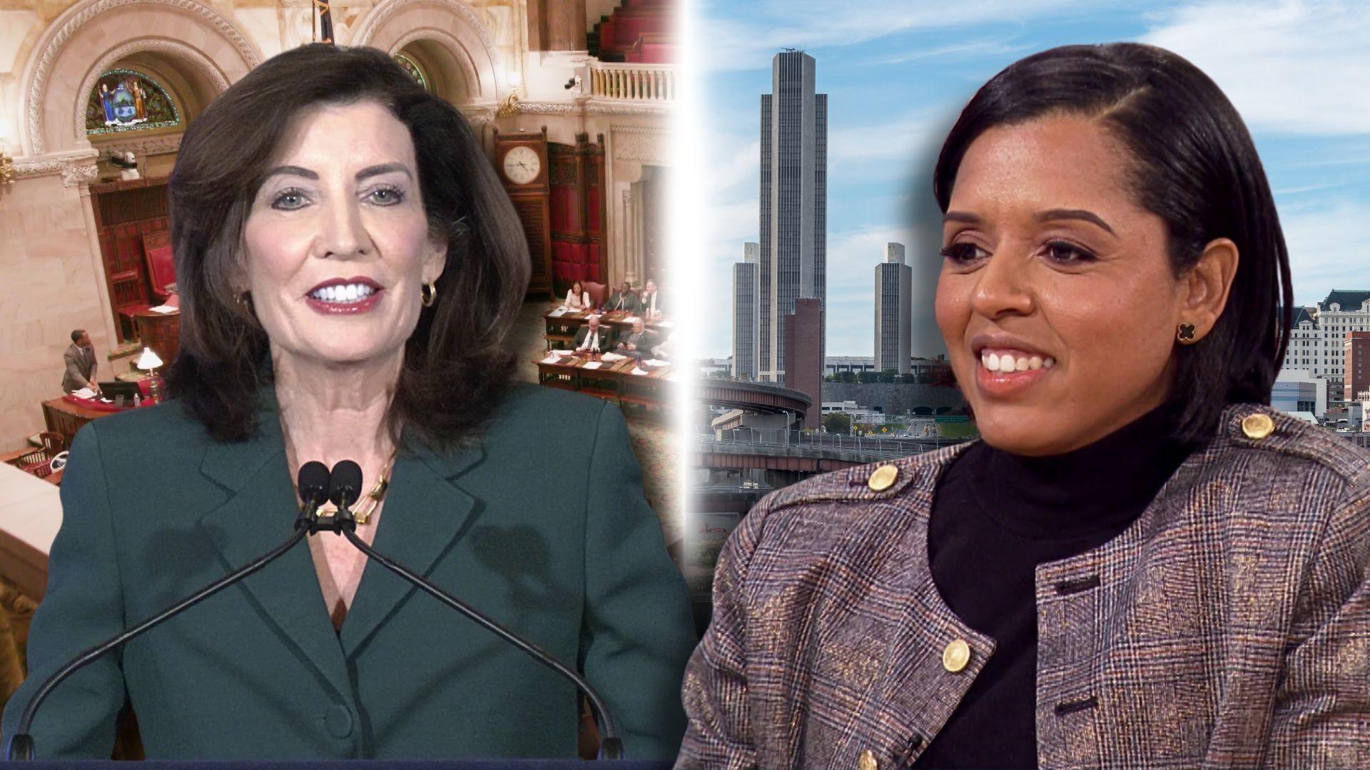 NY budget talks continue as leaders debate taxes and funding priorities.