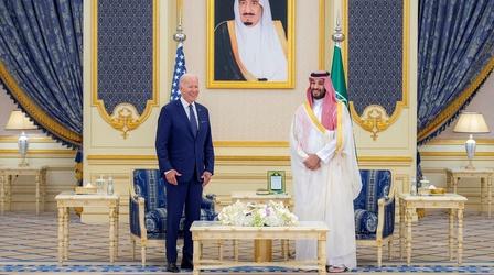 Video thumbnail: Washington Week Biden visits the Middle East as domestic agenda takes a hit