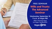 Planned Giving Seminar – Wills & Trusts, the Advanced Seminar