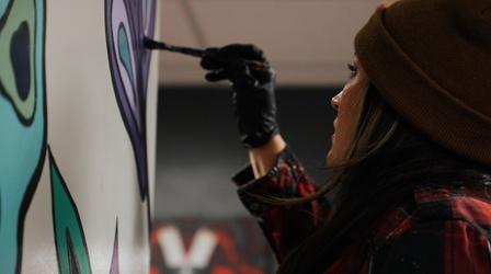 Video thumbnail: Colorado Voices Indigenous mural uplifts and empowers community