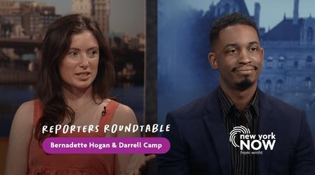 Video thumbnail: New York NOW Reporters Roundtable: Bernadette Hogan, Darrell Camp