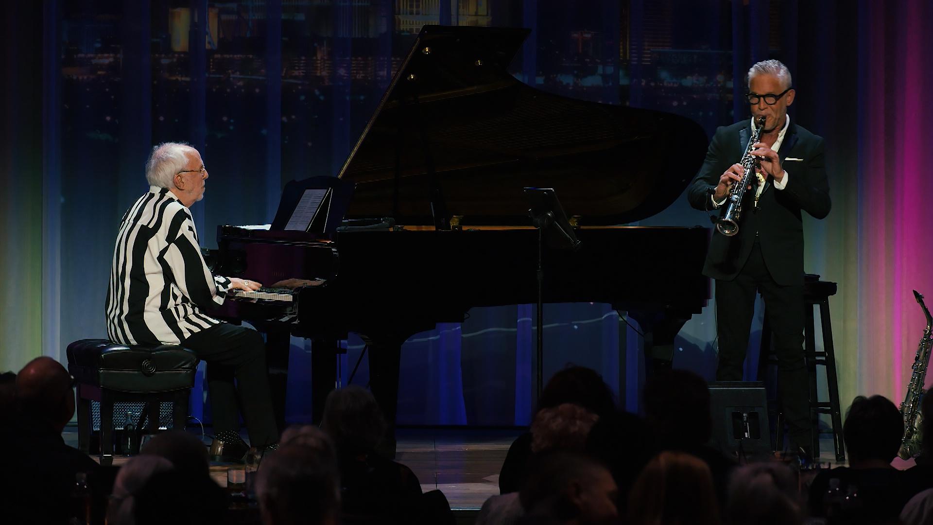 Jazz musicians Bob James and Dave Koz play original music at Myron’s at the Smith Center.