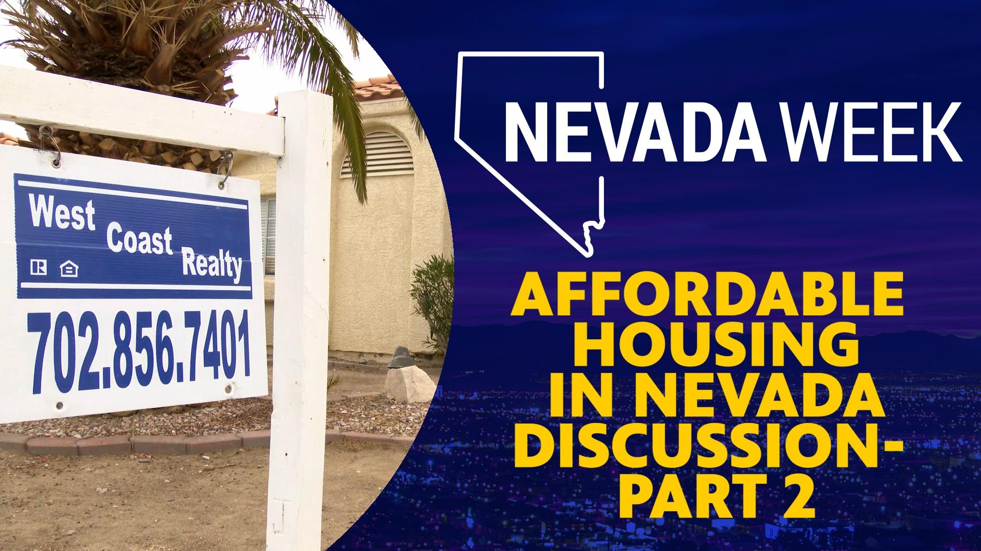 Affordable Housing in Nevada Discussion- Part 2