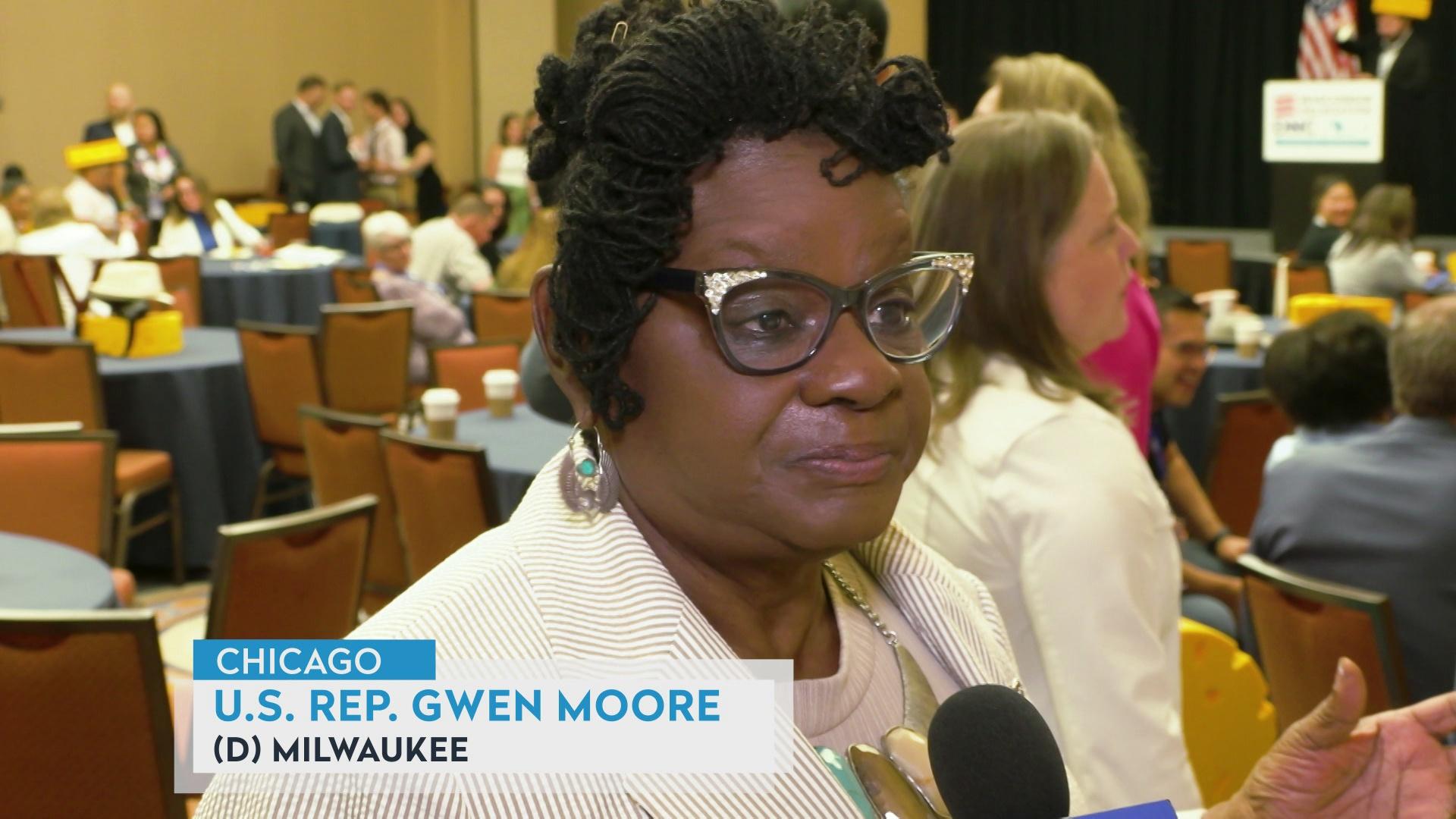 US Rep. Gwen Moore on how lawmakers promote policy to voters