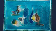 Appraisal: Raymor Glass Still Life Plaque, ca. 1955