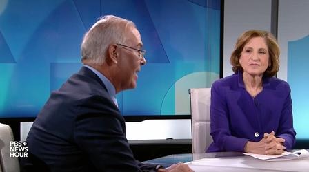 Video thumbnail: PBS NewsHour Brooks and Marcus on abortion restrictions motivating voters