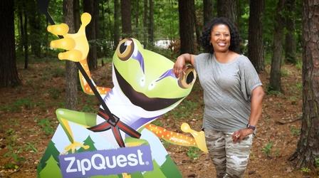 Video thumbnail: North Carolina Weekend ZipQuest Waterfall and Treetop Adventure
