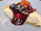 Classic Vegan Cheesecake with Berry Compote