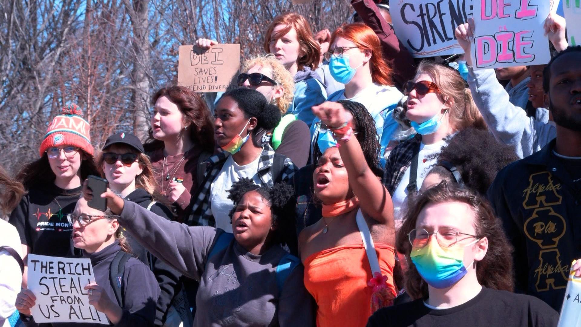 Students Protest Anti-DEI Bill Across KY's College Campuses