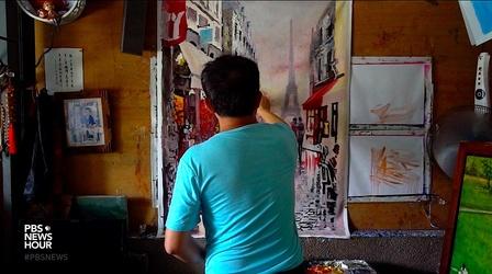 Video thumbnail: PBS NewsHour Why Chinese artists are choosing new works over knockoffs