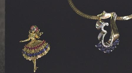 Video thumbnail: Antiques Roadshow Appraisal: Ballerina Brooch & Monogram Necklace