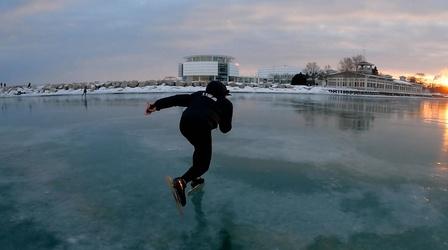 Video thumbnail: Great Lakes Now Milwaukee Speed Skater