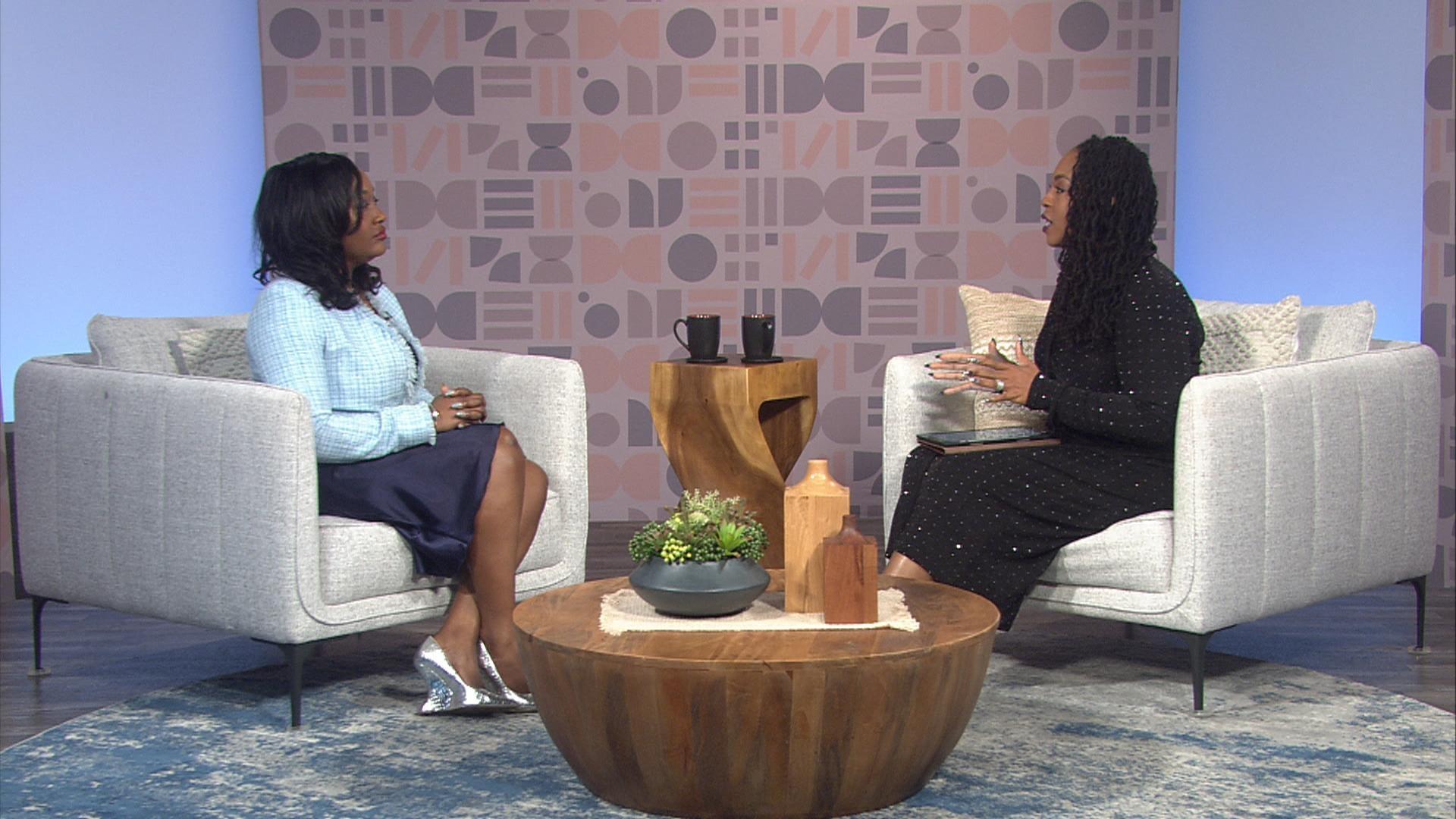 Host of Black Issues Forum Kenia Thompson and guests.