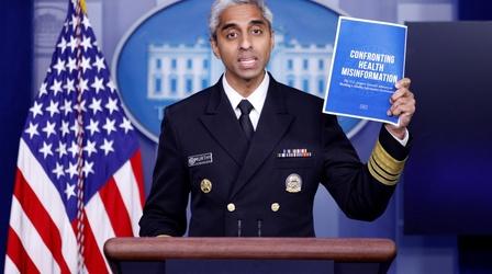 Video thumbnail: PBS NewsHour Surgeon General Murthy on the delta variant, masks, vaccines