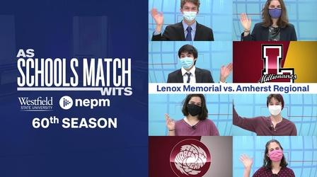 Video thumbnail: As Schools Match Wits Semifinal Match 1: Lenox Memorial vs. Amherst Regional (May