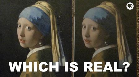 Video thumbnail: The Art Assignment Which is the Real Girl with a Pearl Earring?