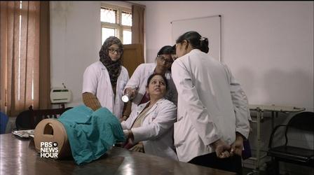 Video thumbnail: PBS NewsHour Putting cervical cancer screening in reach for Indian women