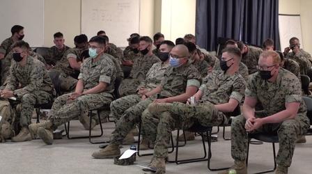Video thumbnail: PBS NewsHour An inside look at anti-extremism training in the military