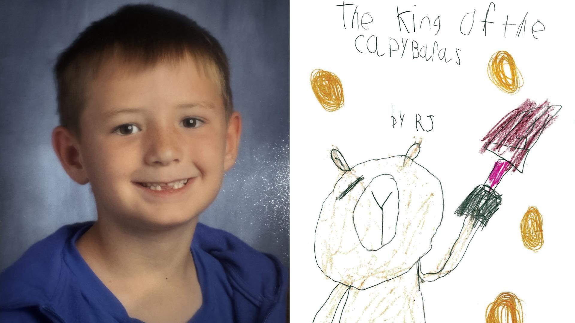 3rd Place in the First Grade level: “The King of the Capybaras” by RJ, Hidden Valley Elementary