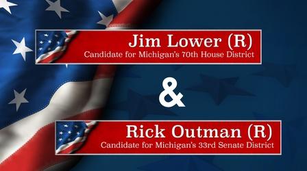 Video thumbnail: Meet the Candidates on CMU Public Television Meet the Candidates Lower (R-70) and Outman (R-33)