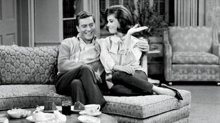 What made the opening credits of "The Dick Van Dyke Show" special