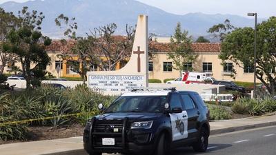 PBS NewsHour | New Wrap: Police say California church attack driven by hate