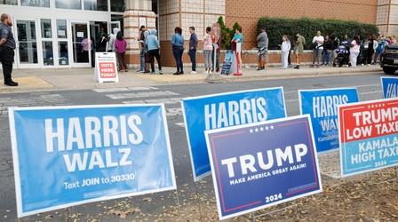 Video thumbnail: PBS News Hour The final messages the campaigns are giving to voters