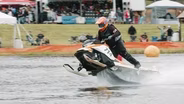 Watercross: Racing snowmobiles on water