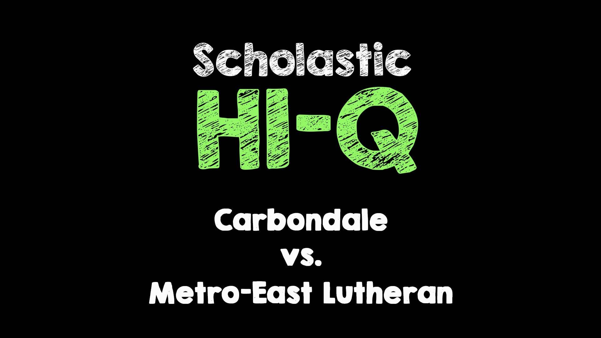 Carbondale vs. Metro-East Lutheran 3001