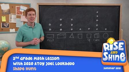 Video thumbnail: Rise and Shine Math Joel Lookadoo Shape Hunt