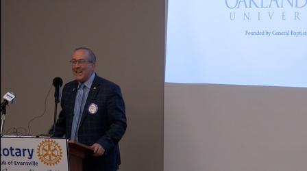 Video thumbnail: Evansville Rotary Club Regional Voices: OCU President Ron Dempsey