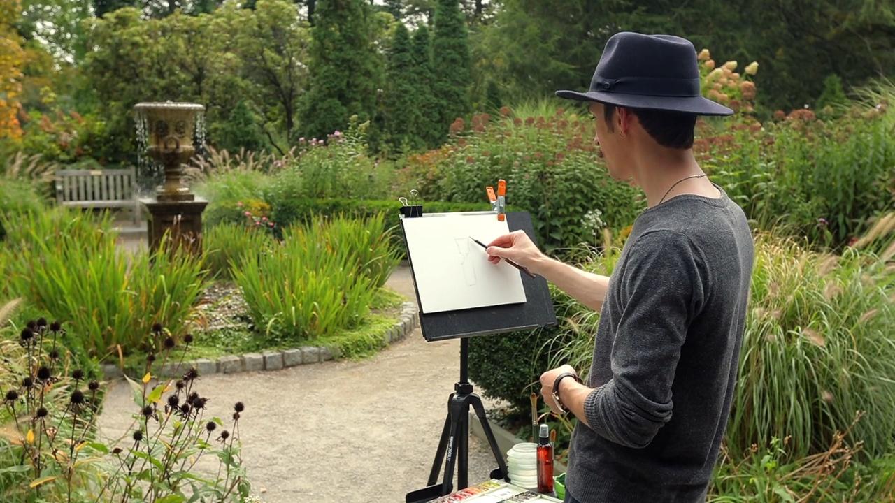Eric en Plein Air Van Vleck House & Gardens -- Montclair, NJ airing Wed, Oct 7 10:00 am
