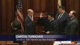 Video thumbnail: Chicago Tonight Illinois Senators Elect New President: Oak Park’s Don Harmon