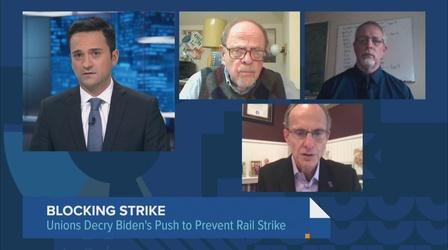 Video thumbnail: Chicago Tonight Biden Looks to Avert Rail Strike With Congressional Help