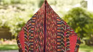 Appraisal: Tekke Embroidered Silk Chyrpy, ca. 1900
