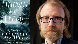 George Saunders and Salman Rushdie at 2017 Miami Book Fair