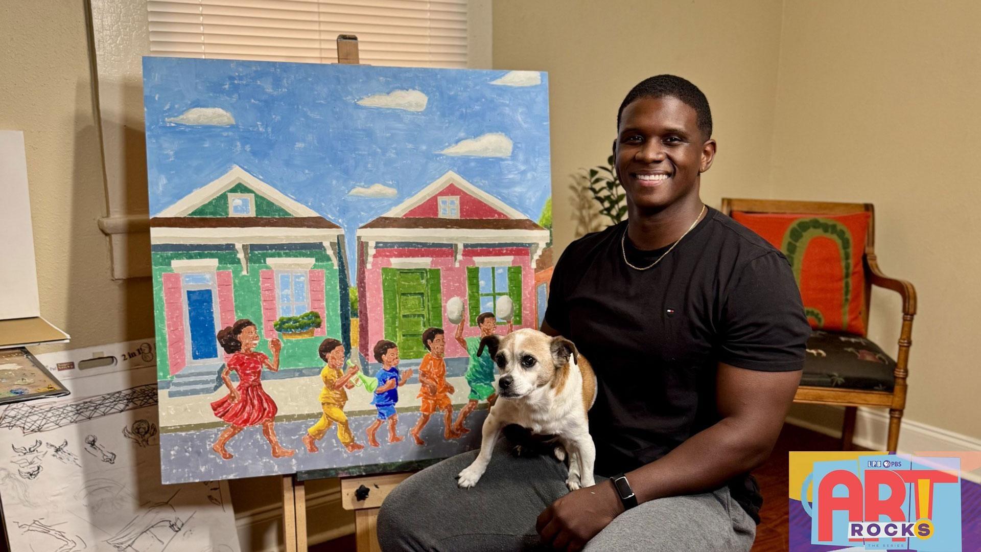 New Orleans artist Brandon Juan Surtain.