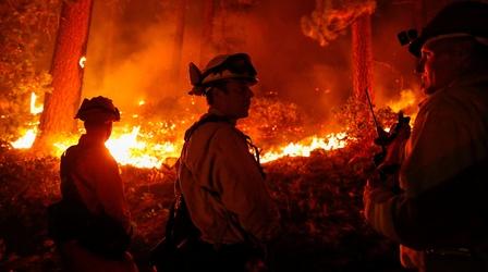 Video thumbnail: PBS NewsHour News Wrap: Caldor Fire prompts mass evacuation by Lake Tahoe