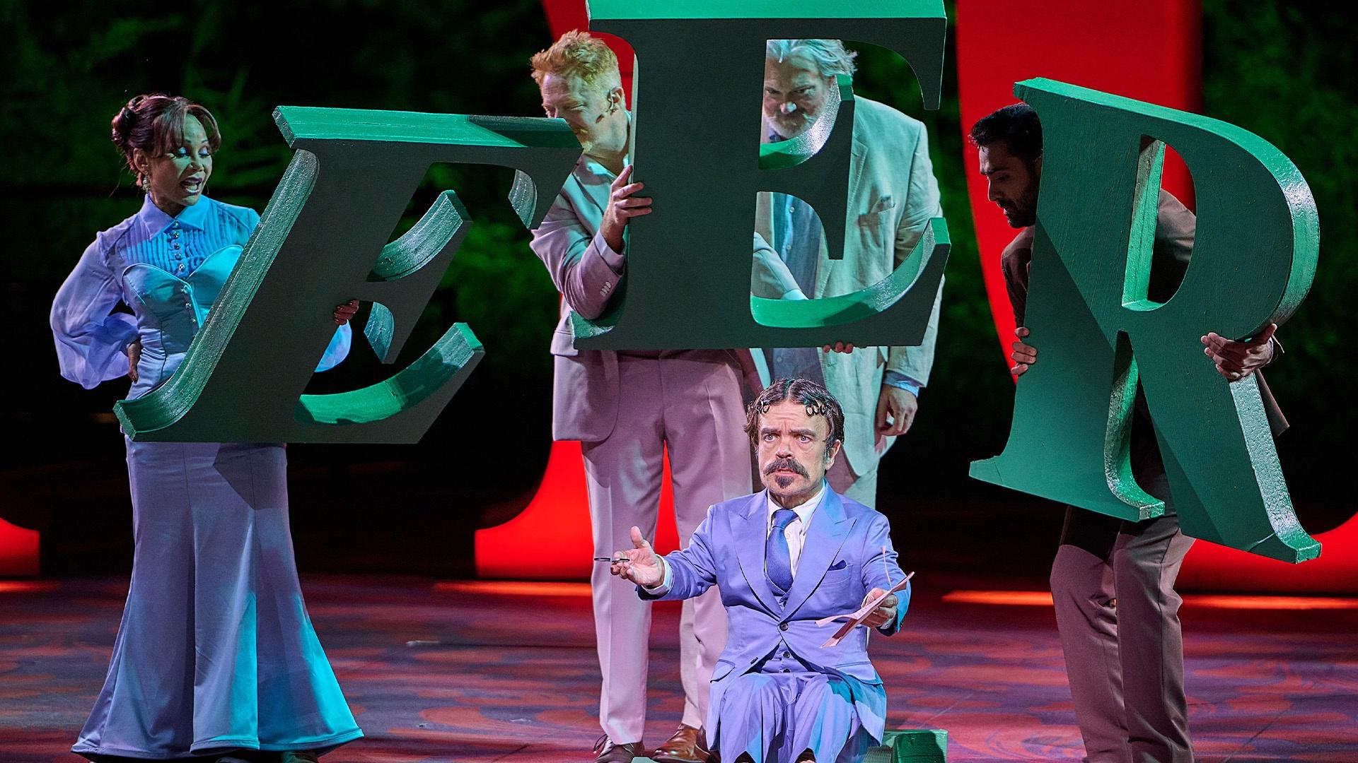 Peter Dinklage and cast members in Great Performances "Twelfth Night."