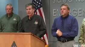 Video thumbnail: NC Emergency Management and Weather NC Gov. Cooper: Hurricane Michael: 10:30AM-10/9
