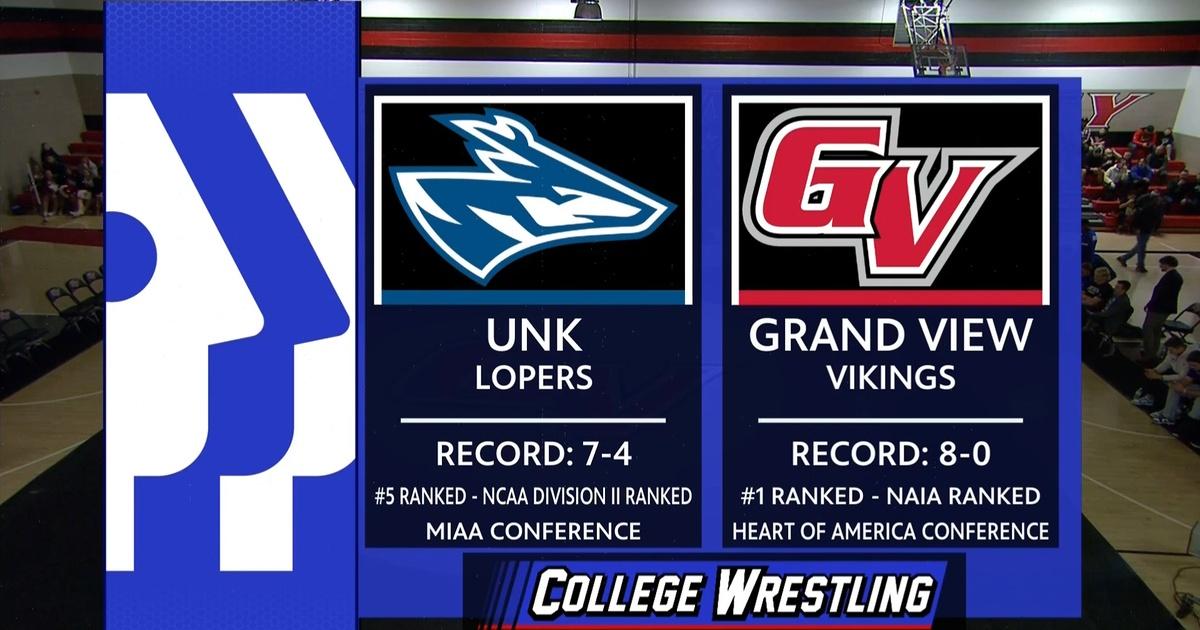 College Wrestling | University of Nebraska-Kearney vs Grand View University (Men) | Season 37