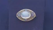 Appraisal: Louis C. Tiffany Moonstone & Sapphire Brooch