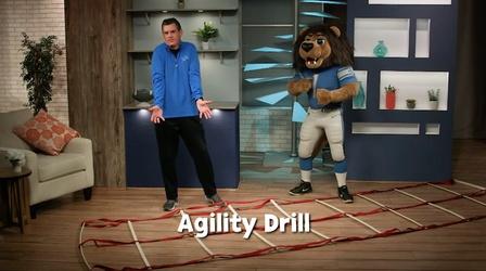 Video thumbnail: InPACT at Home Agility Drill – Ladder/Cone/Pillow Drill
