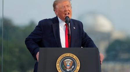 Video thumbnail: PBS NewsHour Trump 2020 strategy: statues, ‘traditional American values’